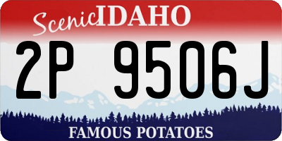 ID license plate 2P9506J