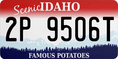 ID license plate 2P9506T