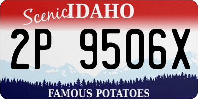 ID license plate 2P9506X