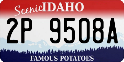 ID license plate 2P9508A