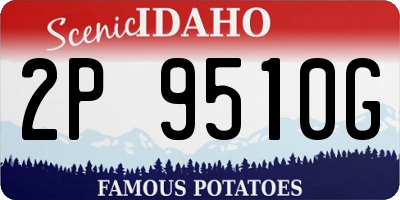 ID license plate 2P9510G