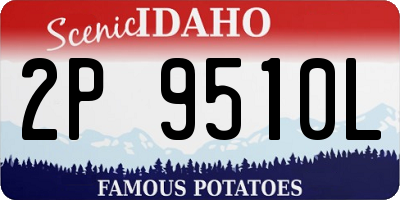 ID license plate 2P9510L