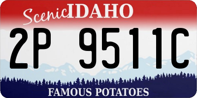 ID license plate 2P9511C
