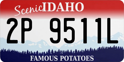 ID license plate 2P9511L