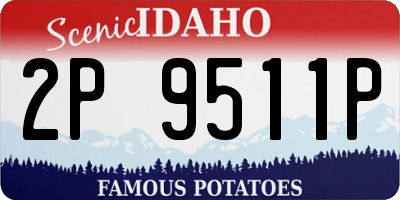 ID license plate 2P9511P