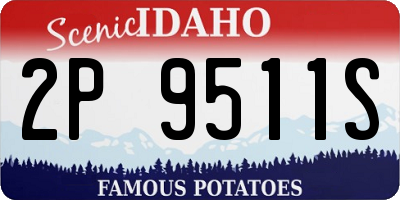 ID license plate 2P9511S