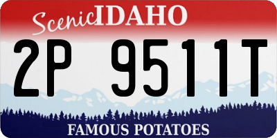 ID license plate 2P9511T