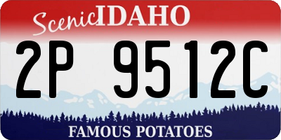 ID license plate 2P9512C
