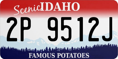 ID license plate 2P9512J