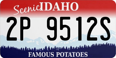 ID license plate 2P9512S