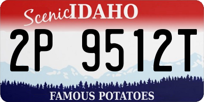 ID license plate 2P9512T