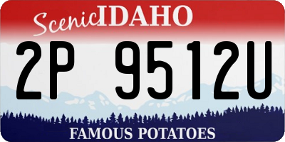 ID license plate 2P9512U