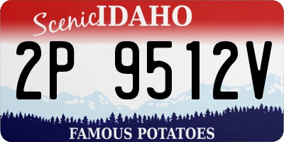 ID license plate 2P9512V