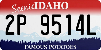 ID license plate 2P9514L