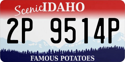 ID license plate 2P9514P
