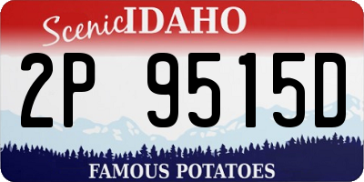 ID license plate 2P9515D
