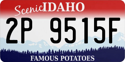 ID license plate 2P9515F