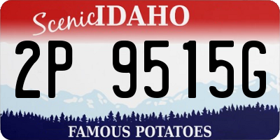ID license plate 2P9515G