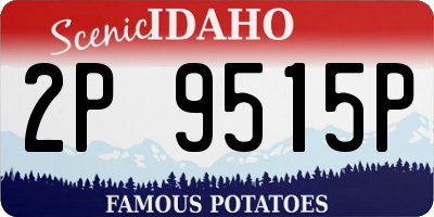 ID license plate 2P9515P