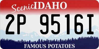 ID license plate 2P9516I