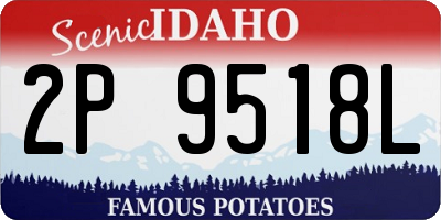 ID license plate 2P9518L
