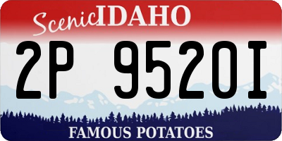 ID license plate 2P9520I