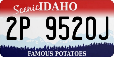 ID license plate 2P9520J