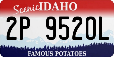 ID license plate 2P9520L