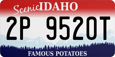 ID license plate 2P9520T