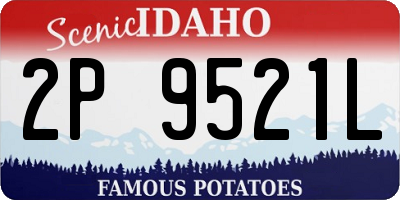 ID license plate 2P9521L