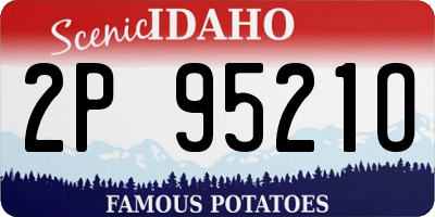 ID license plate 2P9521O