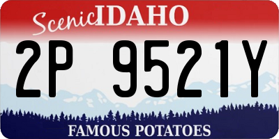ID license plate 2P9521Y