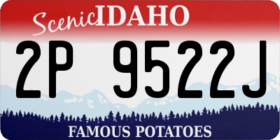ID license plate 2P9522J