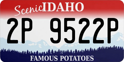 ID license plate 2P9522P