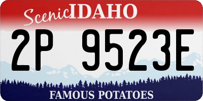 ID license plate 2P9523E