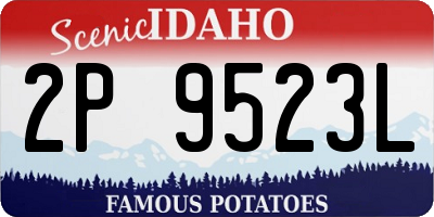 ID license plate 2P9523L