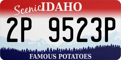 ID license plate 2P9523P