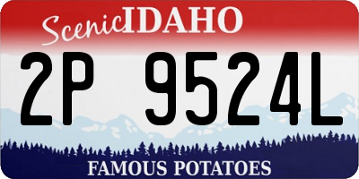 ID license plate 2P9524L