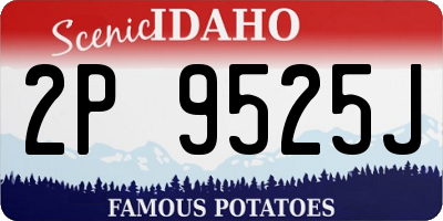 ID license plate 2P9525J