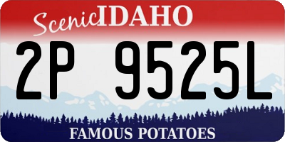 ID license plate 2P9525L