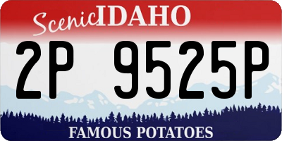ID license plate 2P9525P