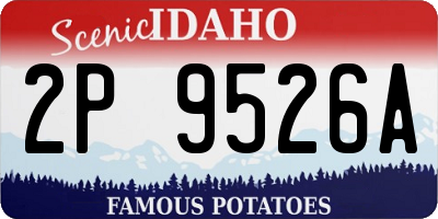 ID license plate 2P9526A