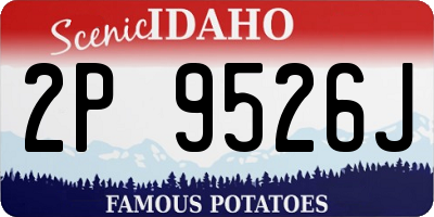 ID license plate 2P9526J