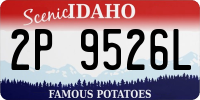 ID license plate 2P9526L
