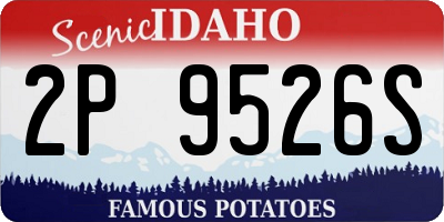 ID license plate 2P9526S