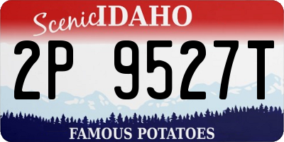 ID license plate 2P9527T