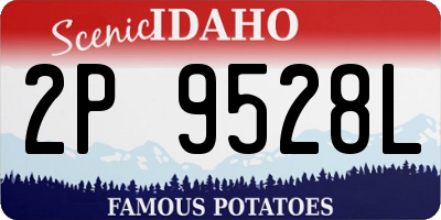ID license plate 2P9528L