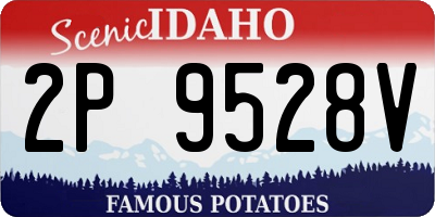 ID license plate 2P9528V
