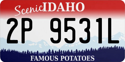 ID license plate 2P9531L