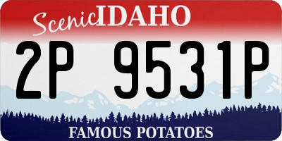 ID license plate 2P9531P